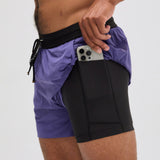 Bandit | Men's Vento™ 5" Run Short - Purple Dusk