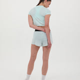 Bandit | Women's Mercury Seamless™ Crop Tee - Minty Blue