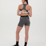 Bandit | Striped Cadence™ Run Bra - Black with Chalk