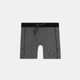 Bandit | Striped Cadence™ 5" Compression - Black with Chalk
