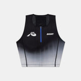 Bandit | Ares™ Zip Front Race Crop - Black Gradient