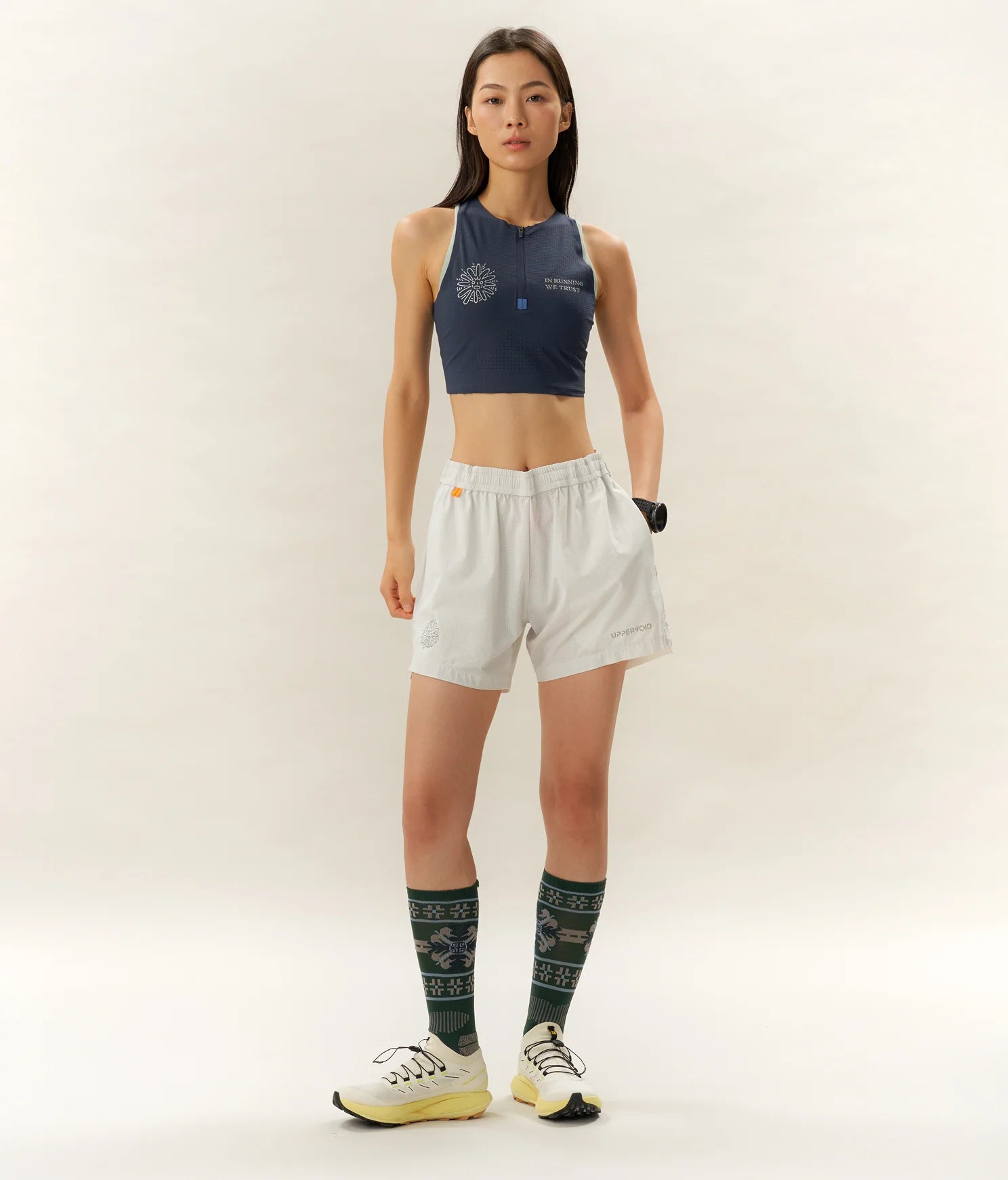 Uppervoid | Constantine "TRAIL CROPPED TOP" - Blue