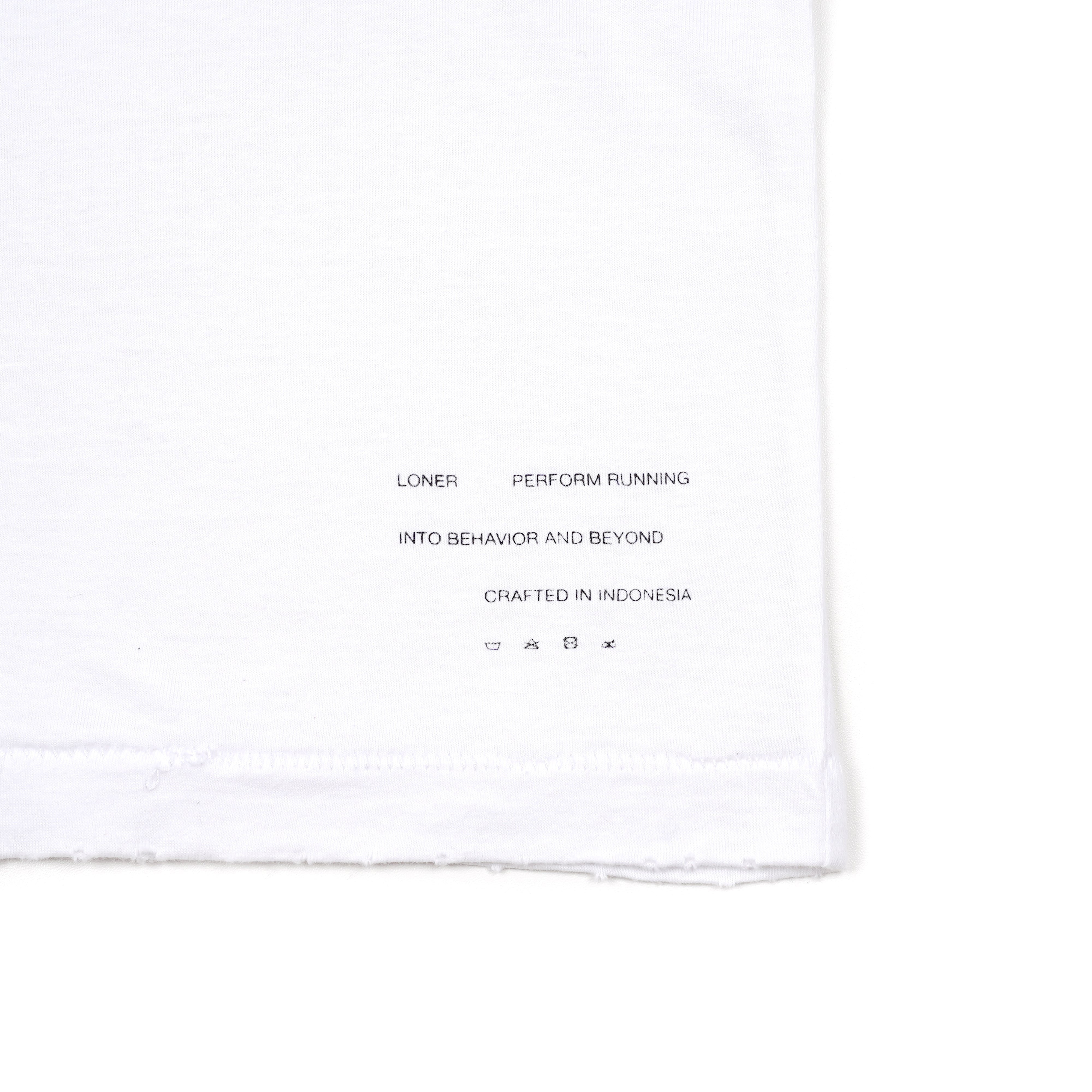 Loner | Maniac LONER Short Sleeve tee - White