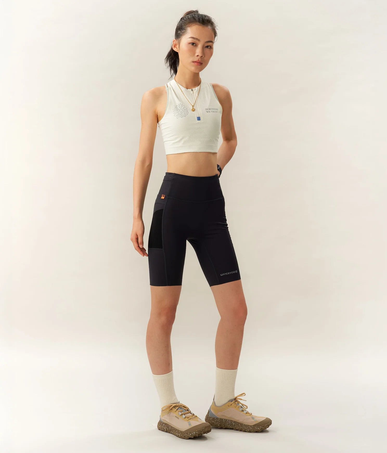 Uppervoid | Constantine "TRAIL CROPPED TOP" - Beige