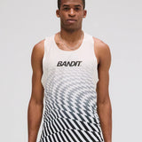 Bandit | Drift™ Mosaic Racing Singlet - Black with Chalk