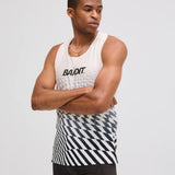 Bandit | Drift™ Mosaic Racing Singlet - Black with Chalk