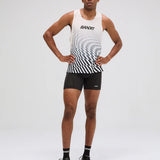 Bandit | Drift™ Mosaic Racing Singlet - Black with Chalk