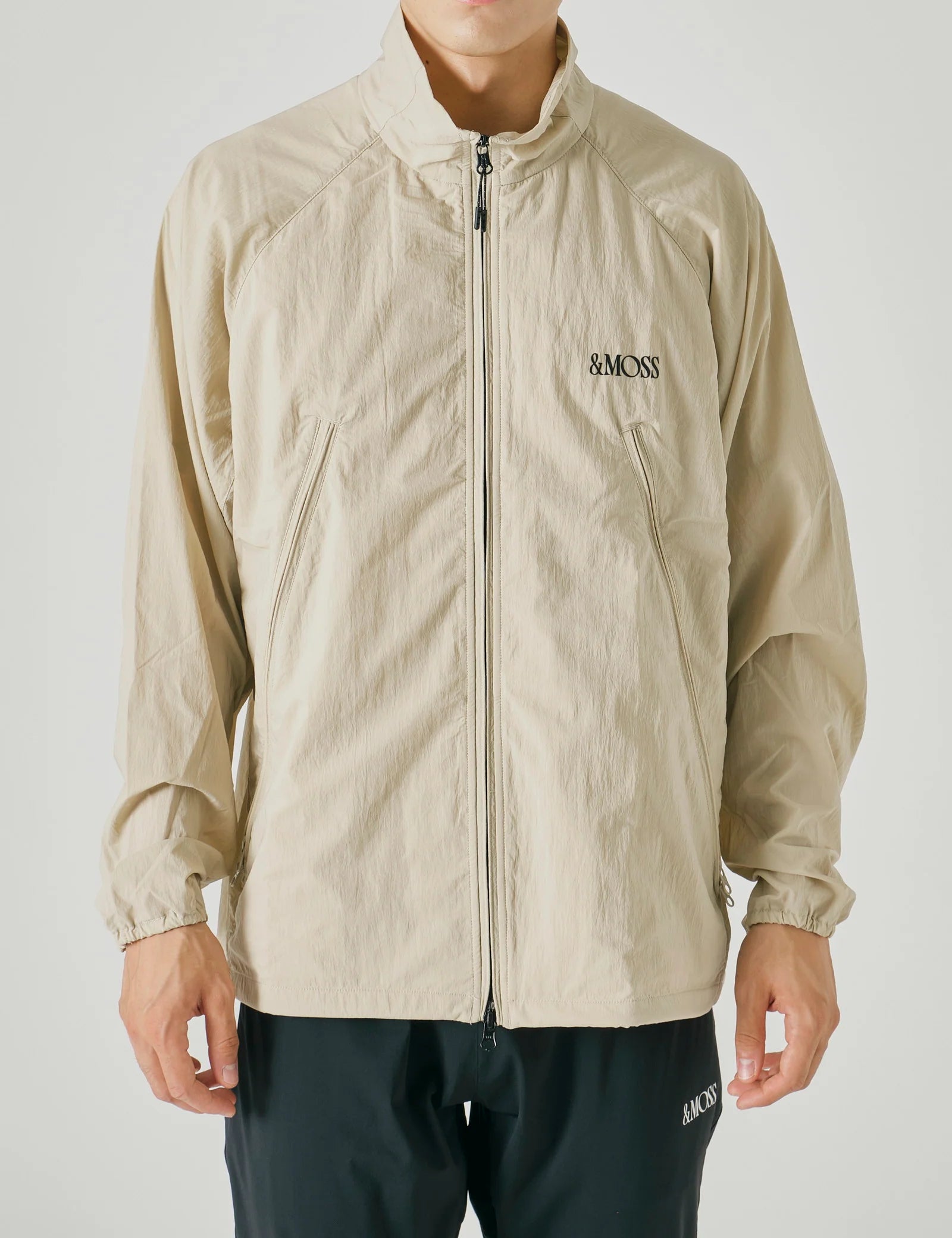 &Moss | STRETCH ZIP JACKET - Beige