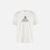 District Vision | California Cotton Tee -  Mountains Vintage White