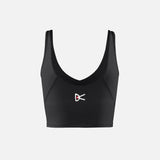 District Vision | Twin Layer Long Line Bra - Black