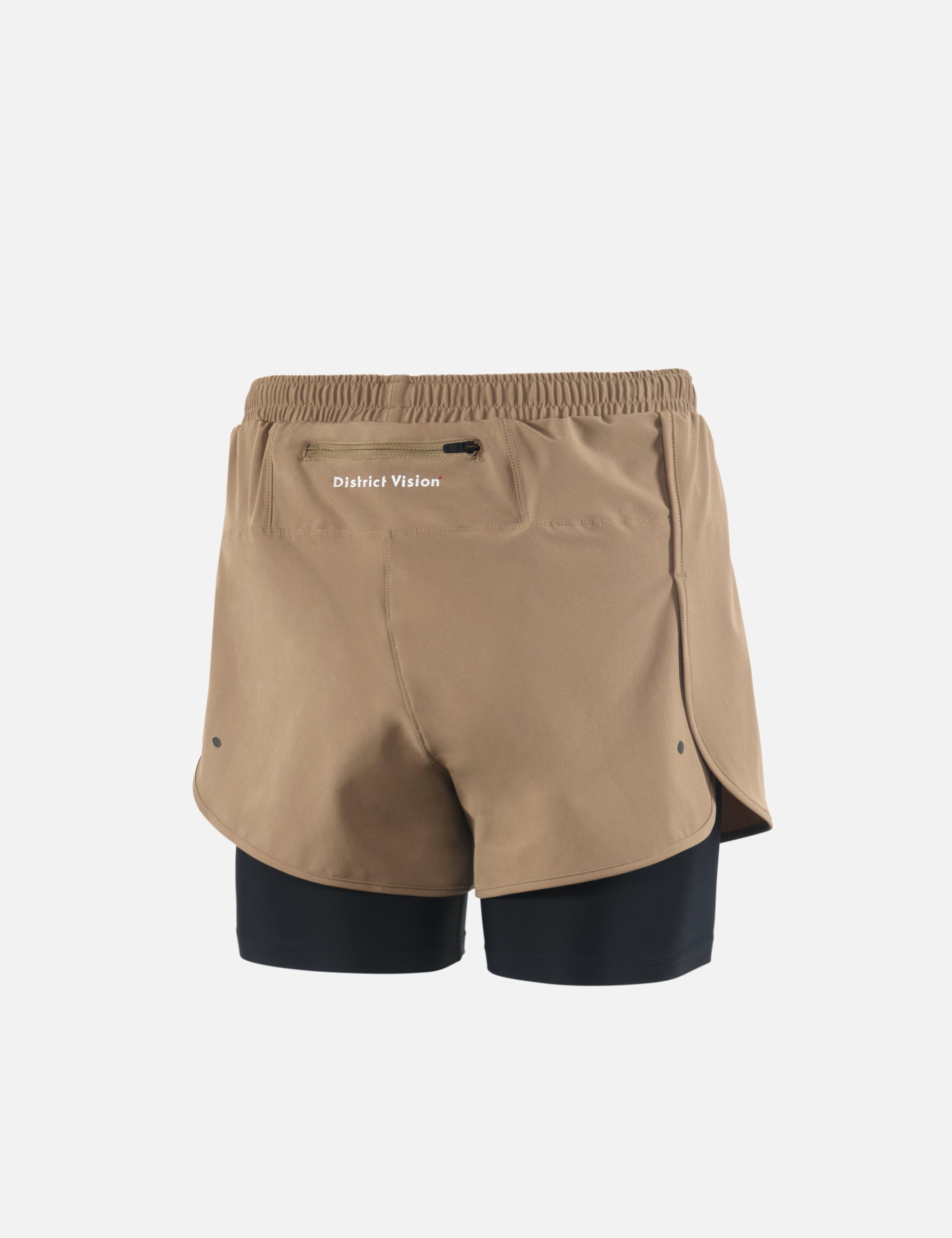 District Vision | Layered Trail Shorts - Morel/Black