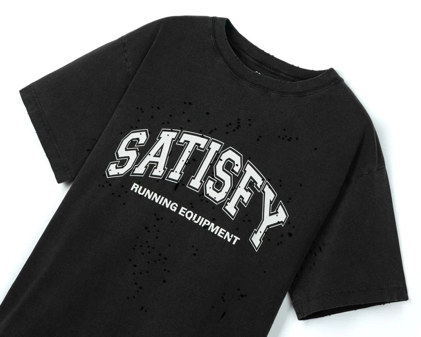 Satisfy | MothTech™ T-Shirt - Aged Black SAC