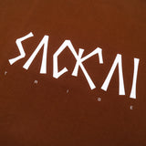 Saqkai | Saqkai Tribe X Bottlesmoker X Andreyoga — Women Crop Tee - Coffee Brown