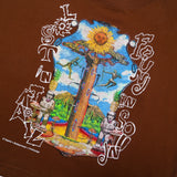 Saqkai | Saqkai Tribe X Bottlesmoker X Andreyoga — Women Crop Tee - Coffee Brown