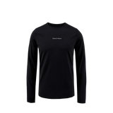 District Vision | Ultralight Aloe Long Sleeve Tee - Black Wordmark
