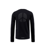 District Vision | Ultralight Aloe Long Sleeve Tee - Black Wordmark