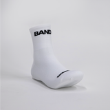 Bandit | Lite Run™️ Quarter Socks - Evolve Running - White with Black - 2 Pack