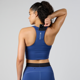 Bandit | Stamina™ Scoop Neck Race Crop - Space Blue