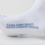 Bandit | Lite Run™️  Quarter Socks - White with Skyline - 2 Pack