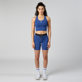 Bandit | Stamina™ Scoop Neck Race Crop - Space Blue