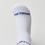 Bandit | Lite Run™️  Quarter Socks - White with Space Blue - 2 Pack