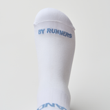 Bandit | Lite Run™️  Quarter Socks - White with Skyline - 2 Pack