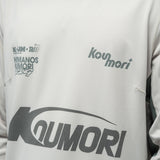 Hermanos Koumori | LS AOP Light Training T-Shirt - Silver Cloud / Balsam Green