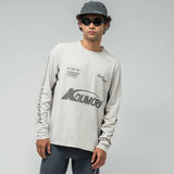 Hermanos Koumori | LS AOP Light Training T-Shirt - Silver Cloud / Balsam Green