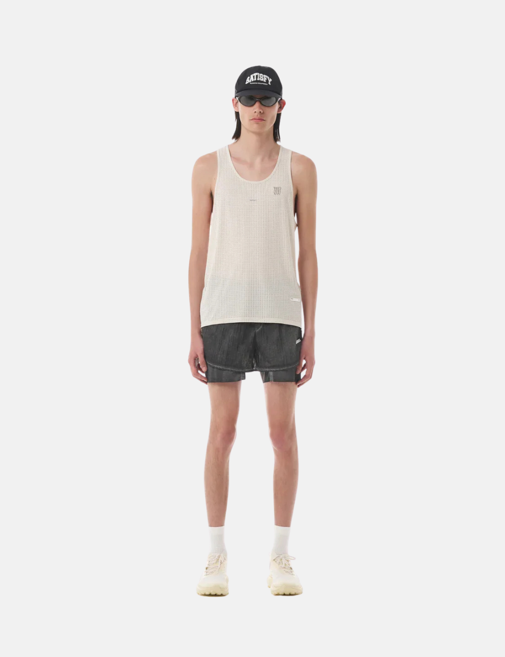 Satisfy | Space-O™ Singlet - Chalk