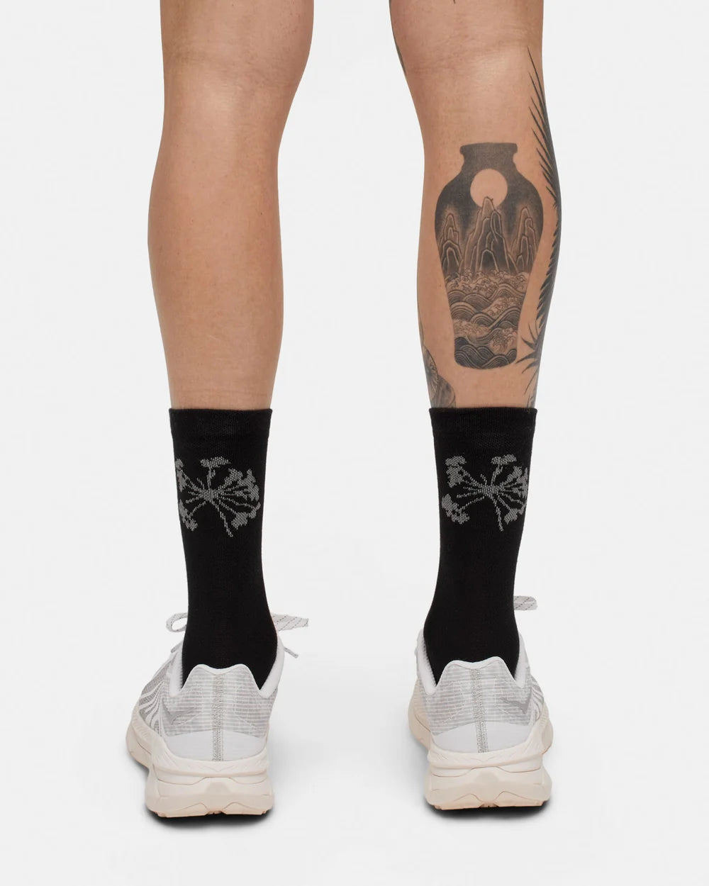 Portal | Pattern Active Sock - Black Beauty / Reflective