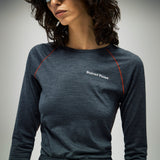 District Vision | Merino Long Sleeve Fitted Tee - Dark Heather