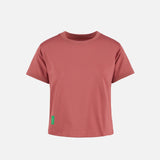 District Vision | Fitted Cropped T-Shirt - Vintage Red