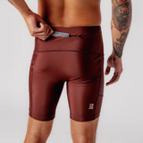 Bandit | Superbeam™ Next Gen 7 Pocket Half Tights - Deep Cherry