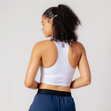 Bandit | Drift™ Crop Singlet w/ Built in Bra - White