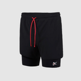 District Vision | Layered Pocketed Trail Short - Black