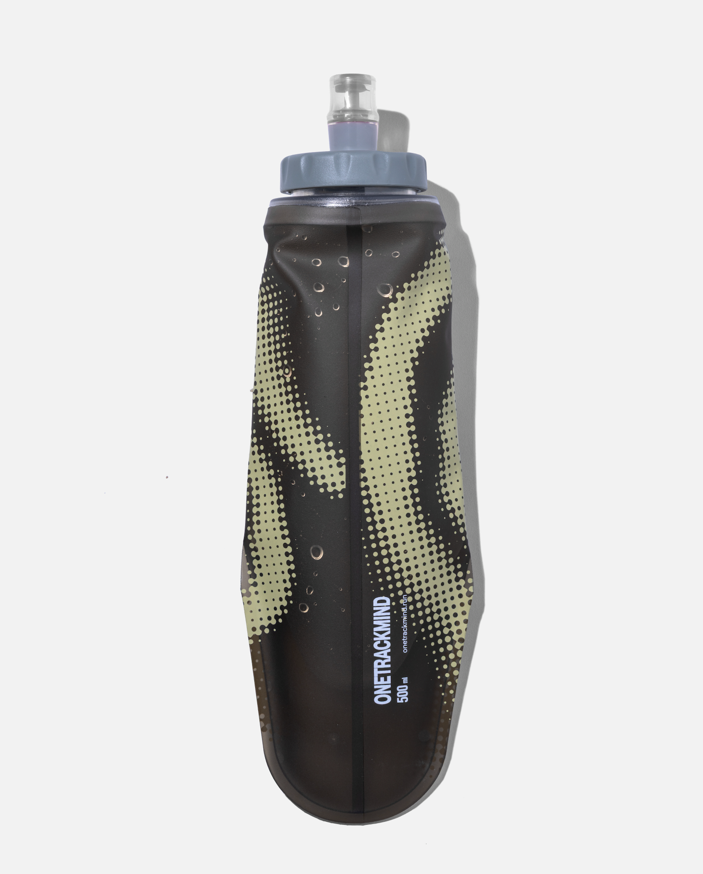One Track Mind | Flow Flask 500ml - Olive "ONETRACKMIND" logo