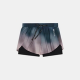 Bandit | Women's Vento™ 2-in-1 Run Short - Flow State Aegean Multi