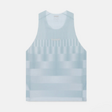 Bandit | Men's CoolGrid™ Training Singlet with Flopack™ - Growing Grid - Lagoon / Mist