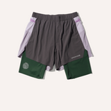 Uppervoid | Ensign "5" LINED TRAIL SHORTS" - Grey Purple