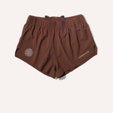 Uppervoid | Lago "3" SPLIT SHORTS" - Coffee