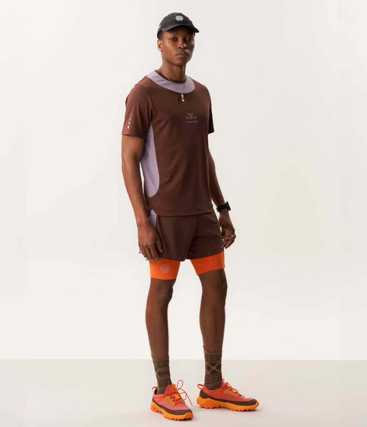 Uppervoid | Quai "MOISTURE WICKING SHORT SLEEVE T-SHIRT" - Chicory Coffee