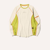 Uppervoid | Saci "MOISTURE WICKING LONG SLEEVE T-SHIRT" - White & Lime