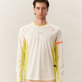 Uppervoid | Saci "MOISTURE WICKING LONG SLEEVE T-SHIRT" - White & Lime