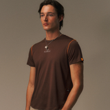 Uppervoid | Tyet S "MOISTURE WICKING T-SHIRT" - Coffee