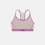 Bandit | Women's Striped Cadence™ Strappy Run Bra - Plaster / Orchid