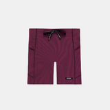 Bandit | Men's Striped Cadence™ Quarter Tights - Espresso / Azalea