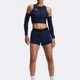 Bandit | Stamina™ Scoop Neck Race Crop - สีดำ 