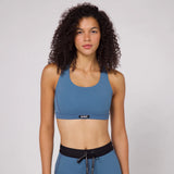 Bandit | Gridlock™ Scoop Neck Run Bra - STEEL BLUE