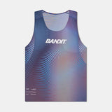 Bandit | Drift™ Mirage Racing Singlet - Deep Peri Blue with Rust Gradient