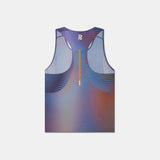 Bandit | Drift™ Mirage Racing Singlet - Deep Peri Blue with Rust Gradient